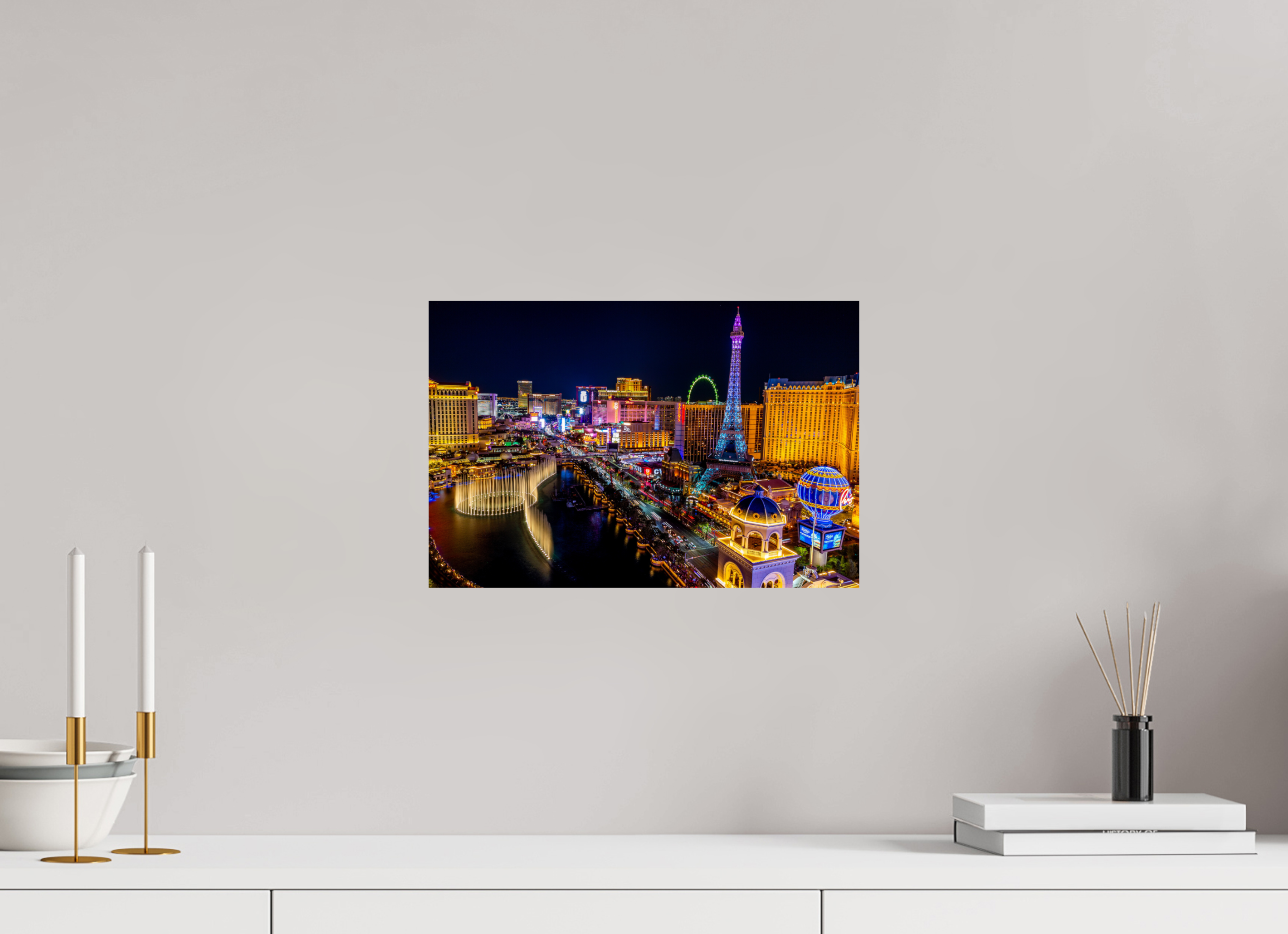 15 x 10″, Photo Print On Fuji Crystal DP II Las Vegas Strip