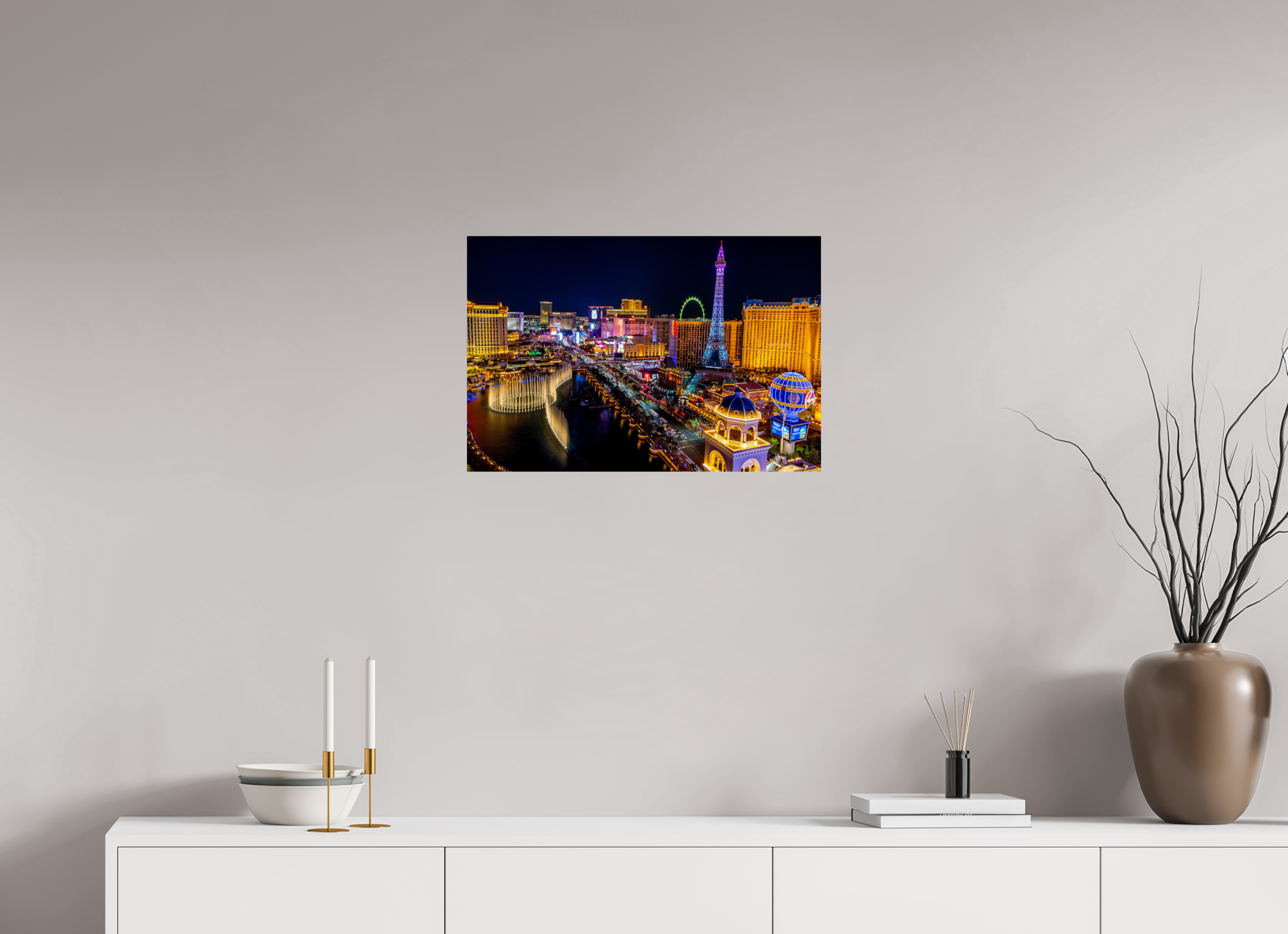 24 x 16″, Photo Print On Fuji Crystal DP II Las Vegas Strip