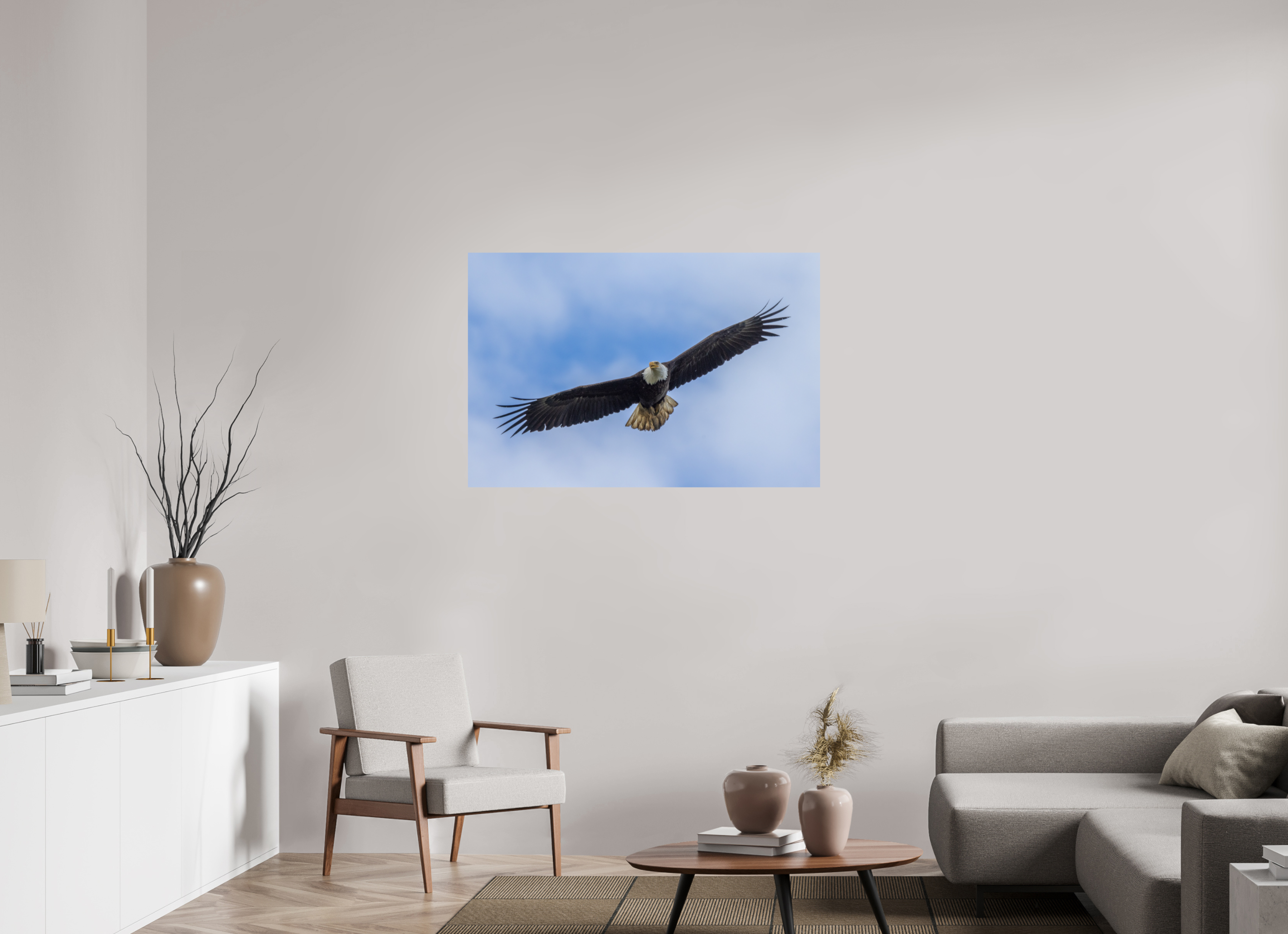 45 x 30″, Photo Print On Fuji Crystal DP II Bald Eagle
