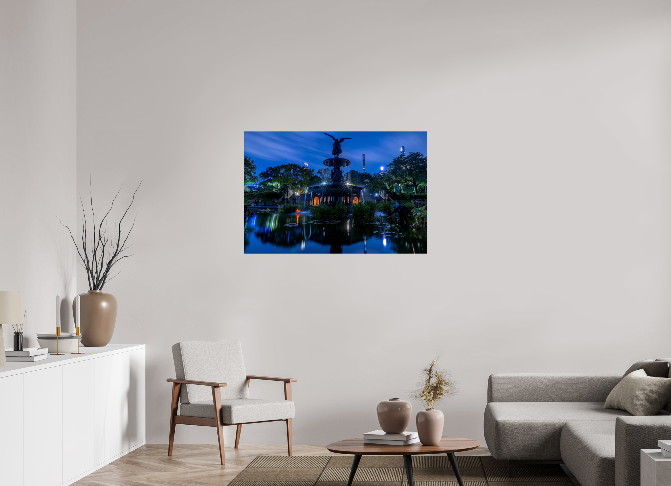 45 x 30″, Photo Print On Fuji Crystal DP II New York Central Park