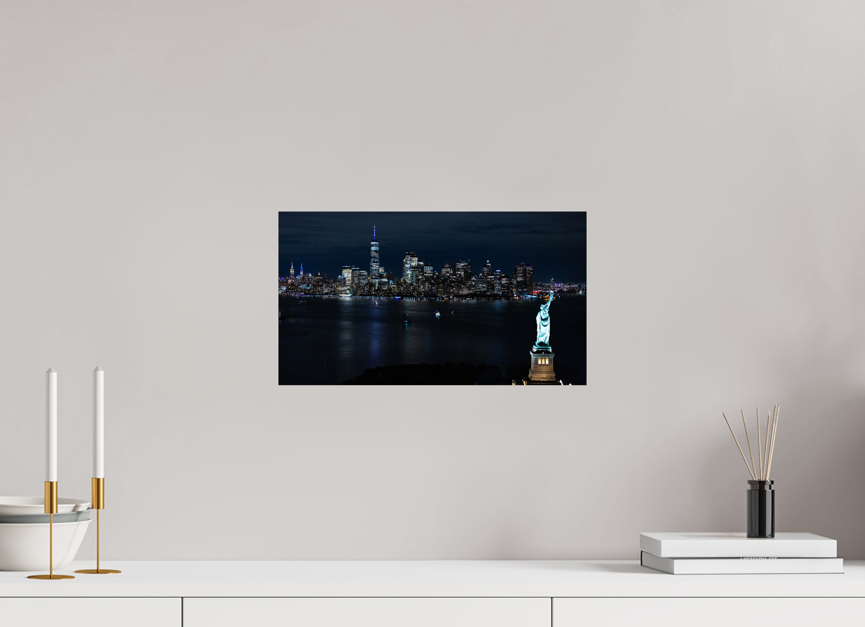 16 x 9″, Photo Print On Fuji Crystal DP II New York City Skyline