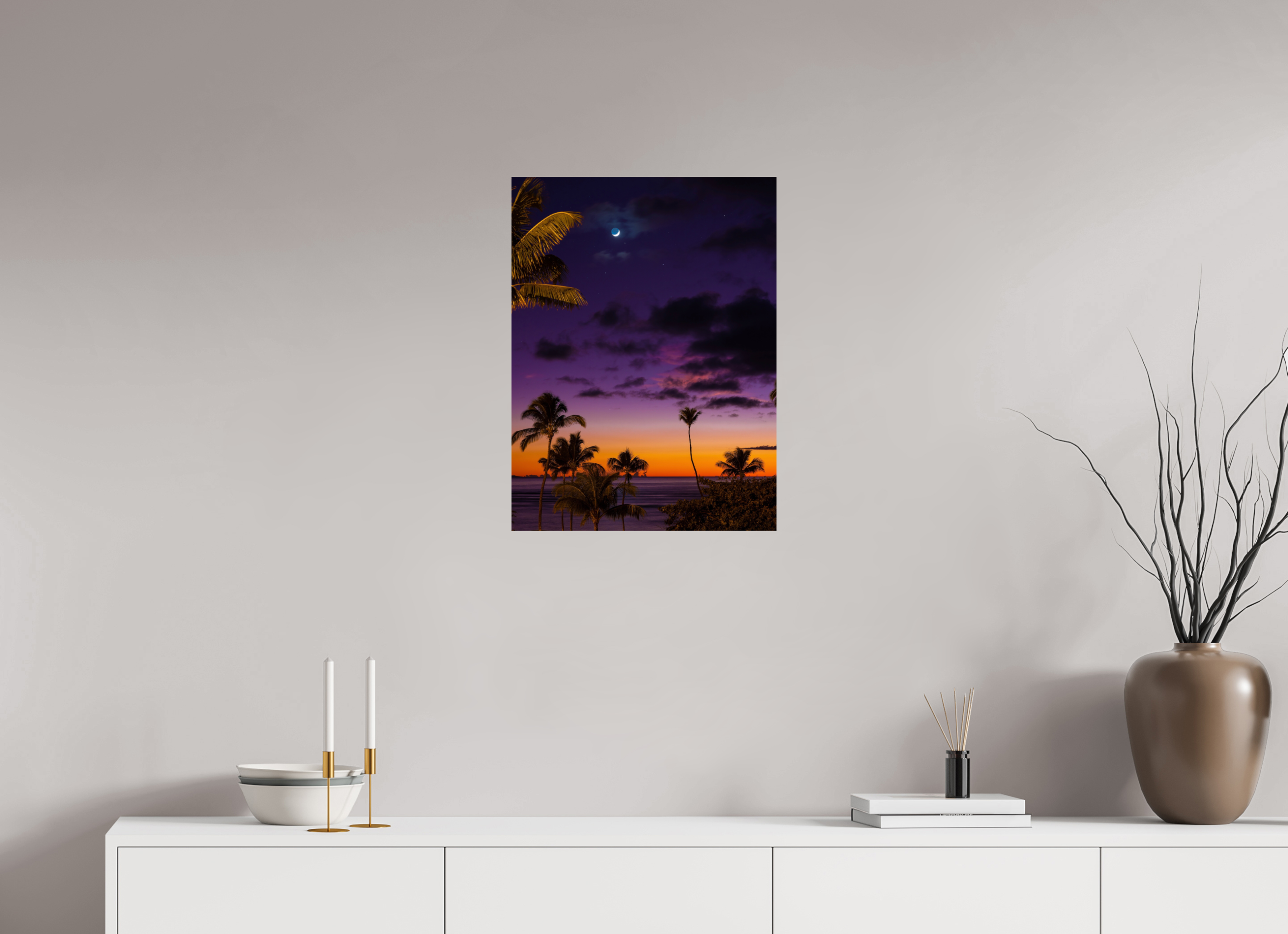 18 x 24″, Photo Print On Fuji Crystal DP II Maui Sunset