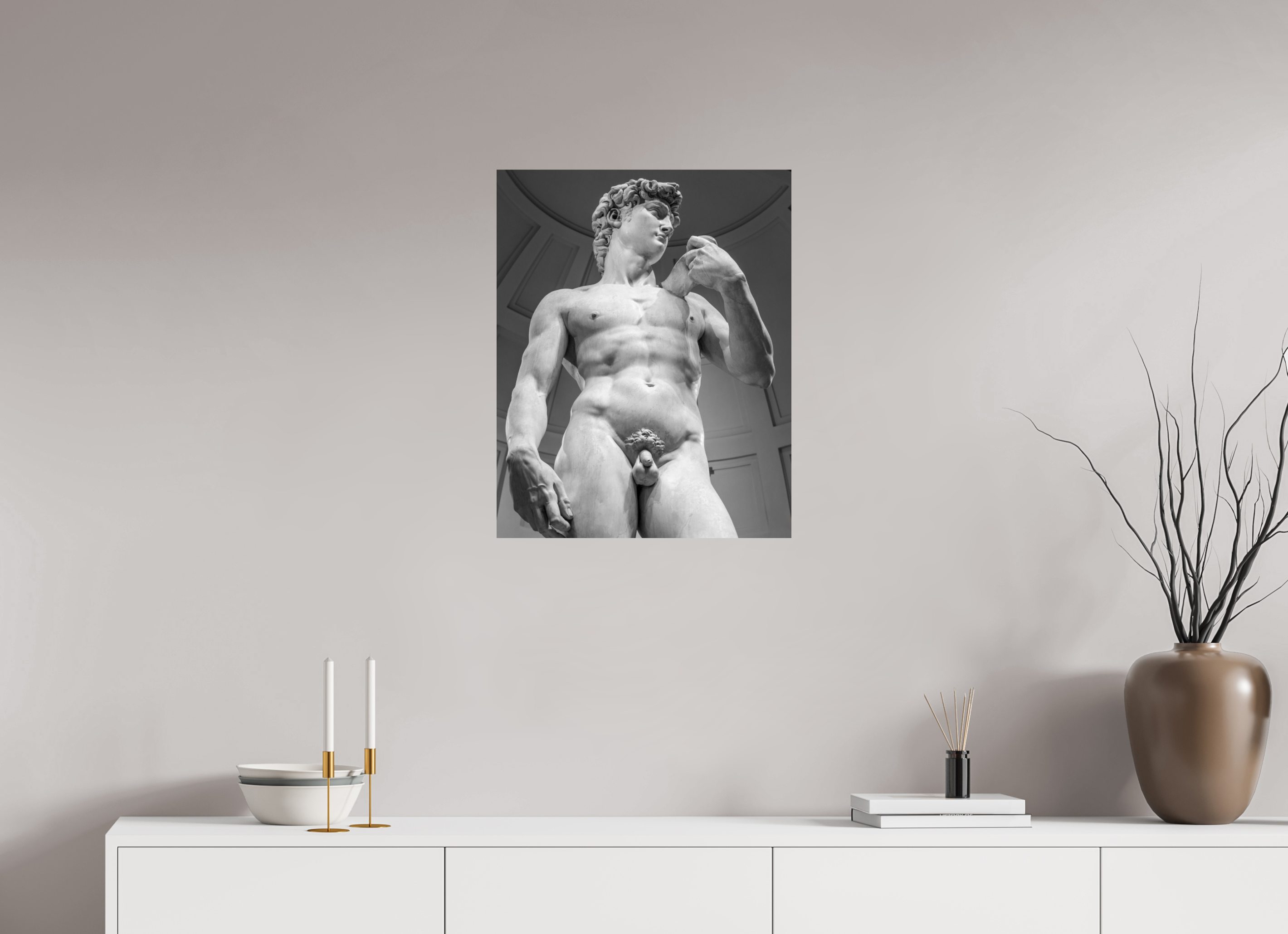 20 x 25″, Photo Print On Fuji Crystal DP II Statue of David